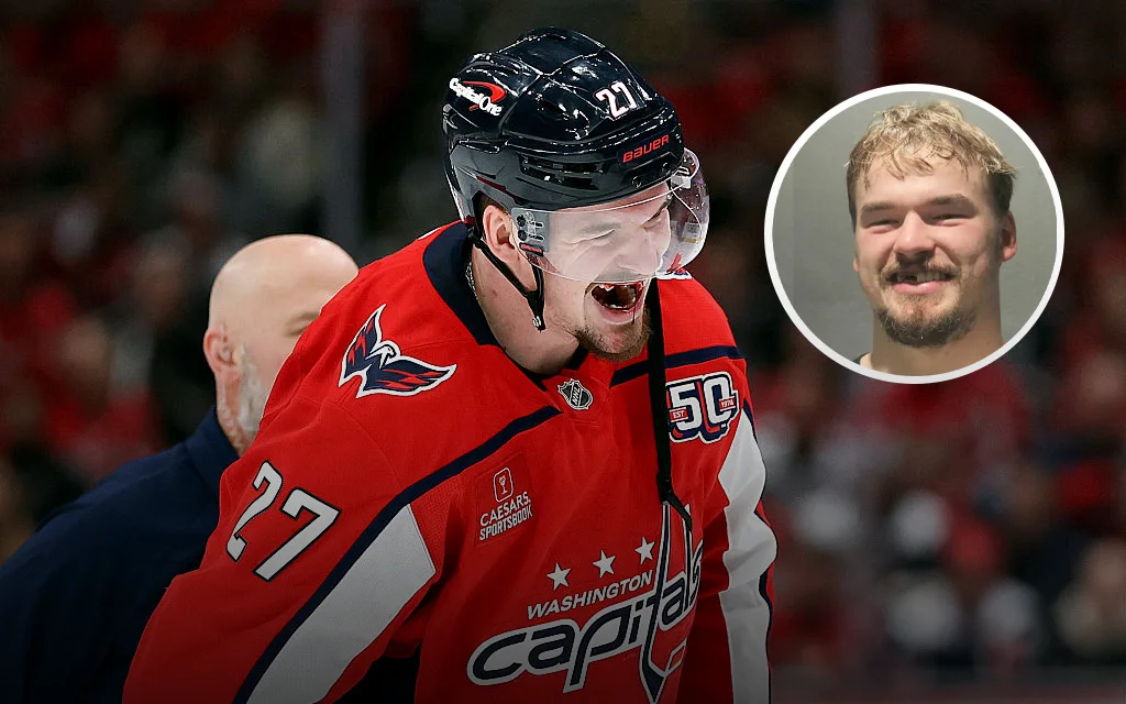 Выбитые зубы и пьяная физиономия. Русский хоккеист «Вашингтона» попал в полицию за драку