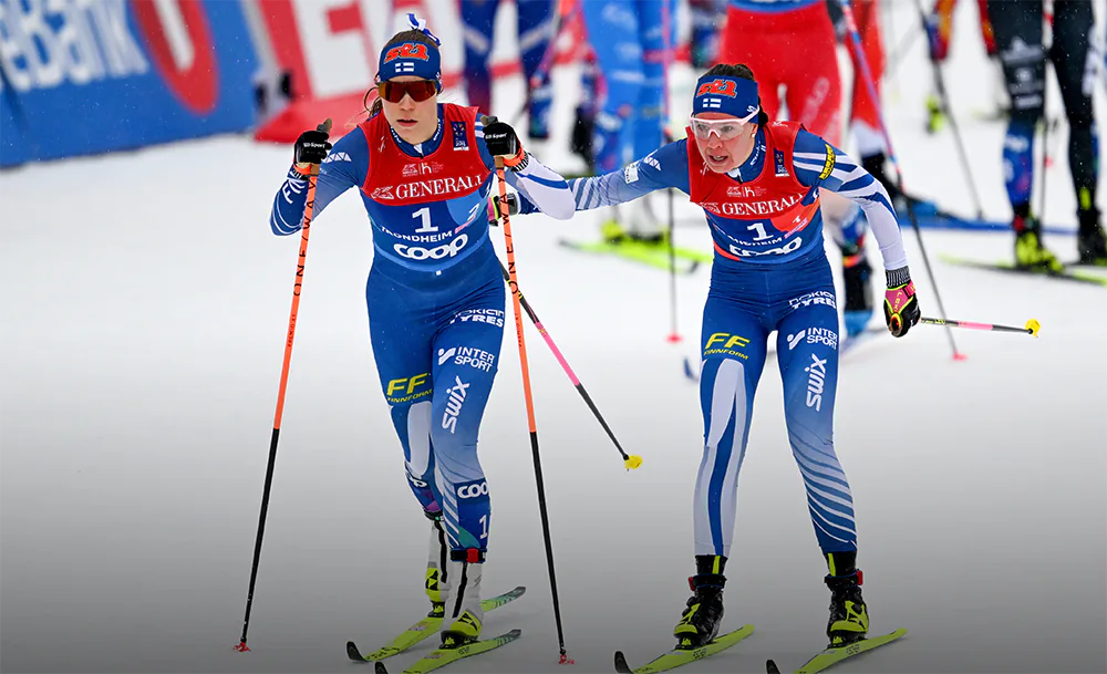 Лыжницам пришлось переодеваться с мужчинами. Всё лучшее – королю Норвегии