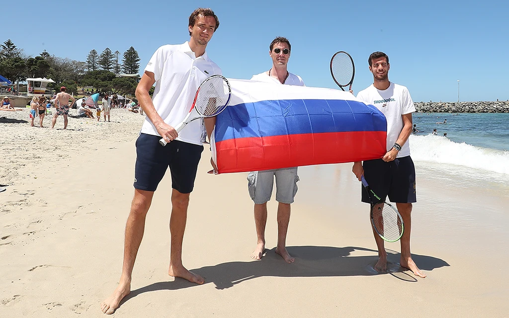 Медведев, Сафин, Хачанов гетти.webp