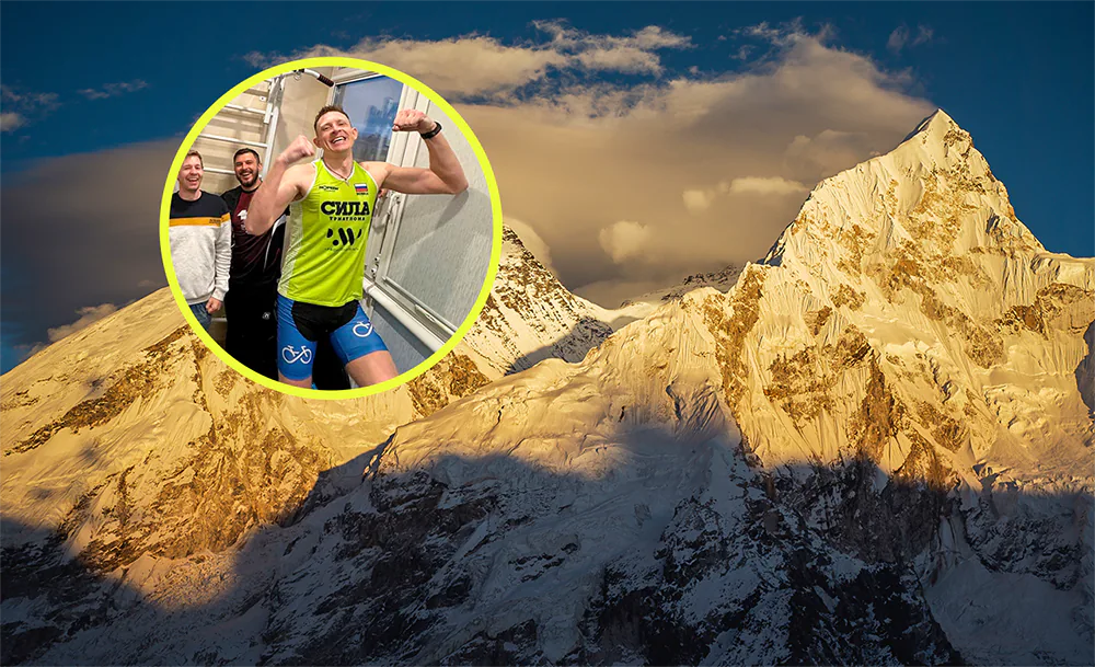 Покорил Эверест, стартовав с балкона. Россиянин штурмовал «крышу мира» на велосипеде