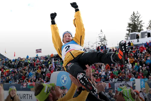 Пройс завоевала первое личное золото ЧМ. Немка проводит впечатляющий сезон