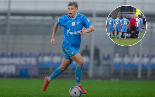 Врачи спасли игрока молодёжки «Зенита»! После жуткого столкновения матч сразу остановили