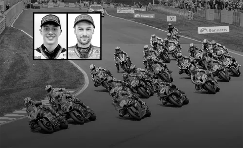 Жуткая авария во время мотогонки. Один из спортсменов погиб в день рождения отца
